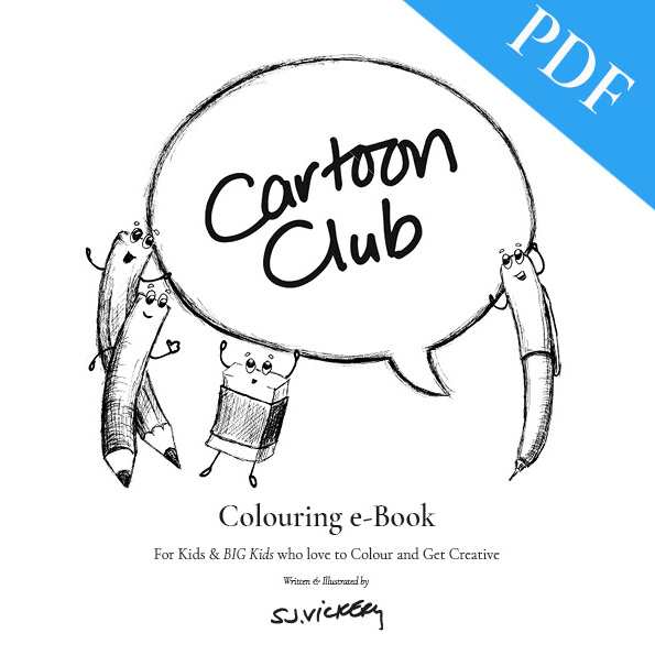 My Top 8 picks for Art supplies for cartooning - What I draw with in  Cartoon Club - SJ.Vickery Designs Ltd.