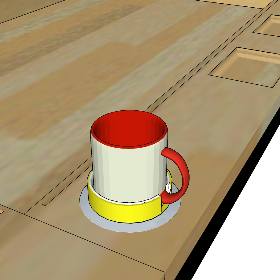 The Geeknson Bristol Board Game Table by Geeknson Team Single Mug