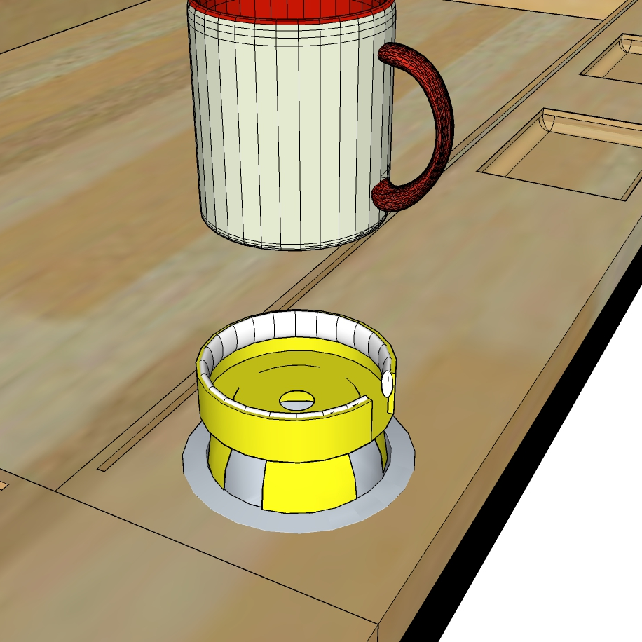 The Geeknson Bristol Board Game Table by Geeknson Team Single Mug