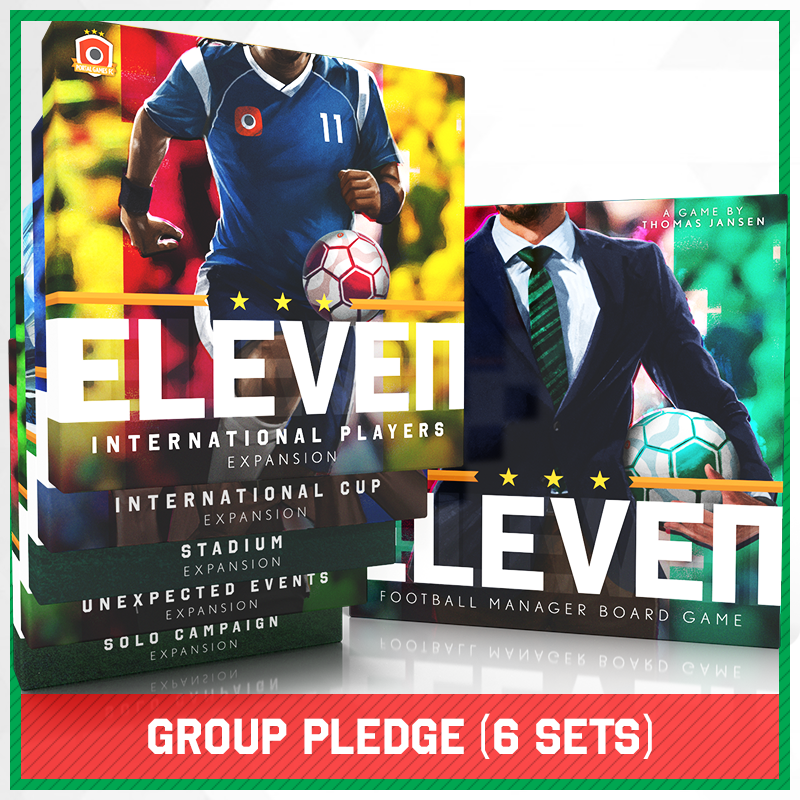Eleven Football Manager Board Game by Portal Games Group Pledge for