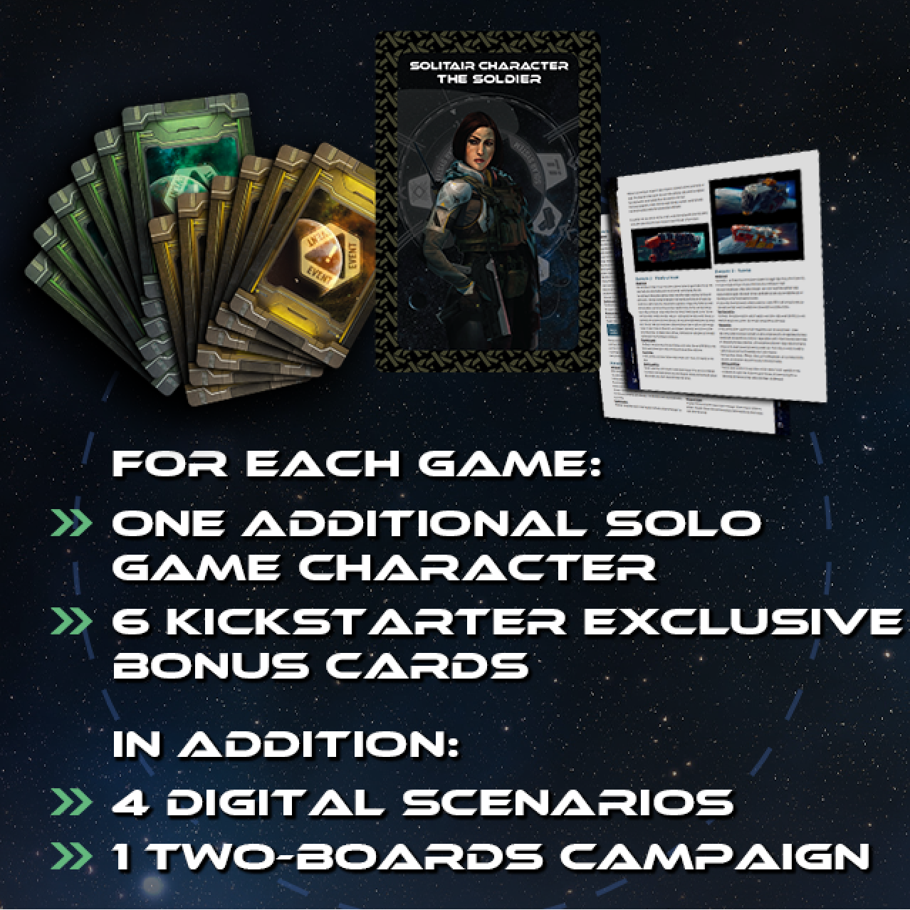 Space Lane Trader by Arctic Lynx Games 2 sets of six Kickstarter