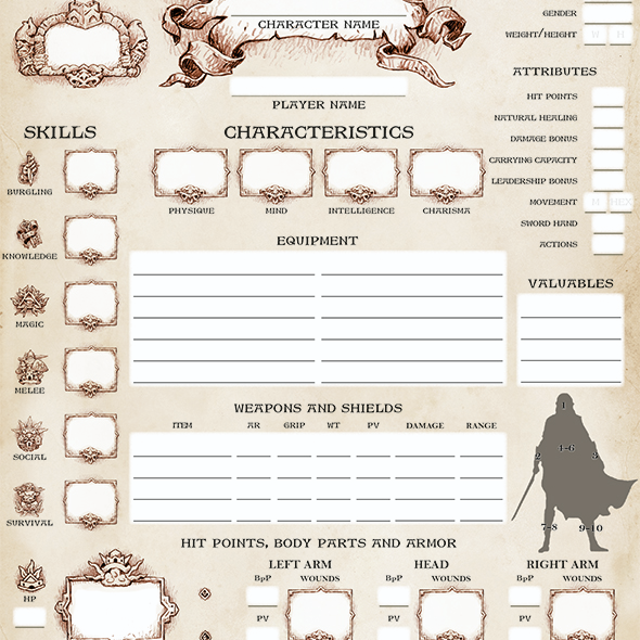 Ruin Masters - Bestiary by RiotMinds - Character Sheets - Gamefound