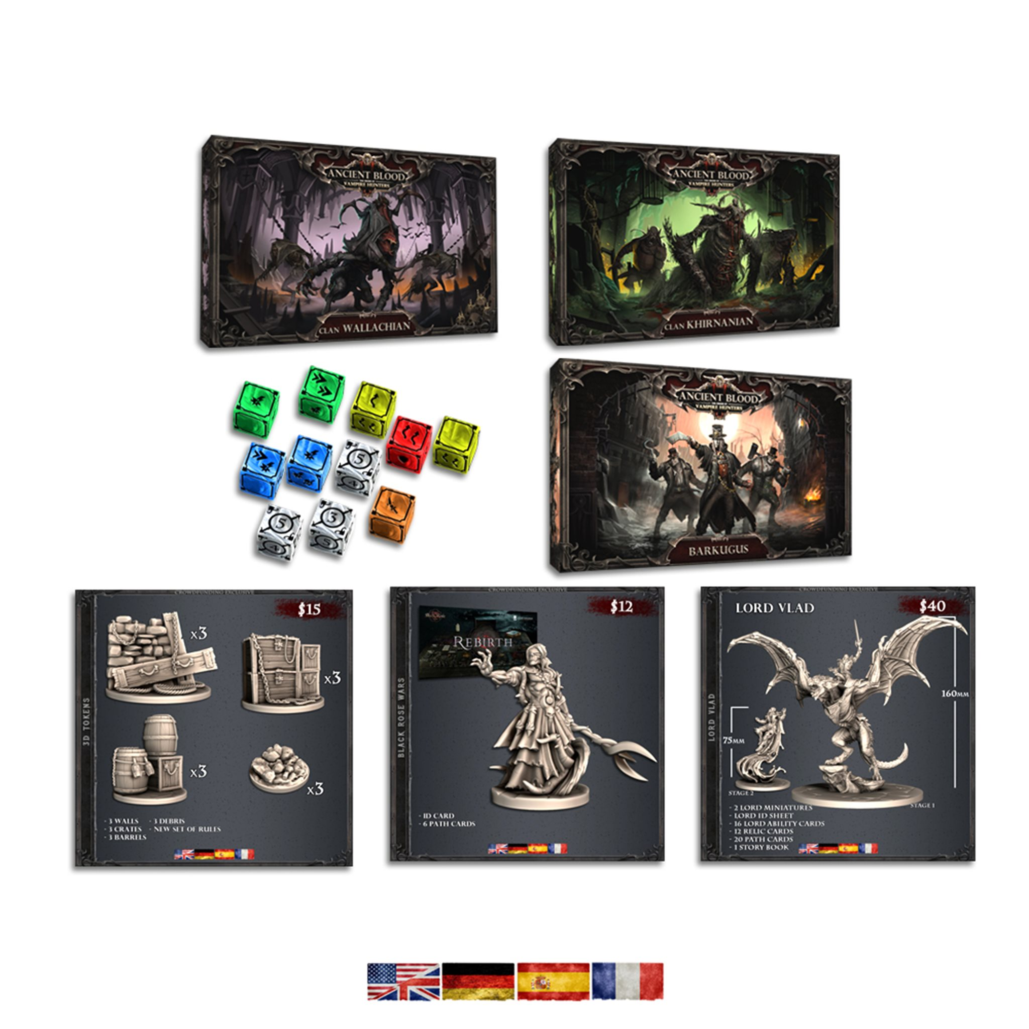 Ancient Blood: The Order of Vampire Hunters, Board Game