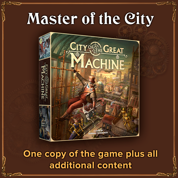 City of the Great Machine by CrowD Games - Master of the City (Kickstarter  Edition) - Gamefound