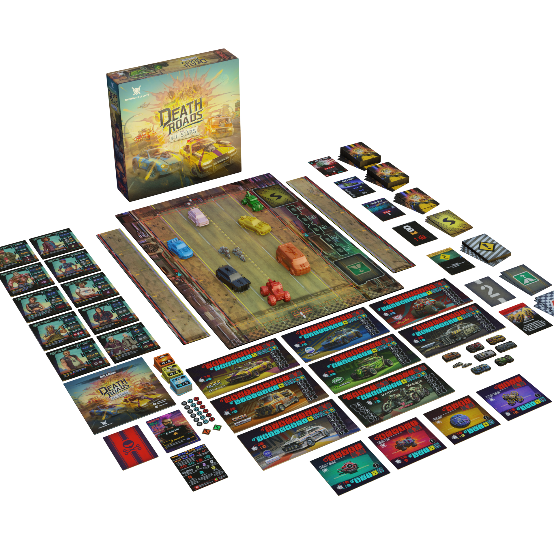 Death Roads: All Stars by The Knights of Unity - Death Roads: All Stars  Core Box - Gamefound