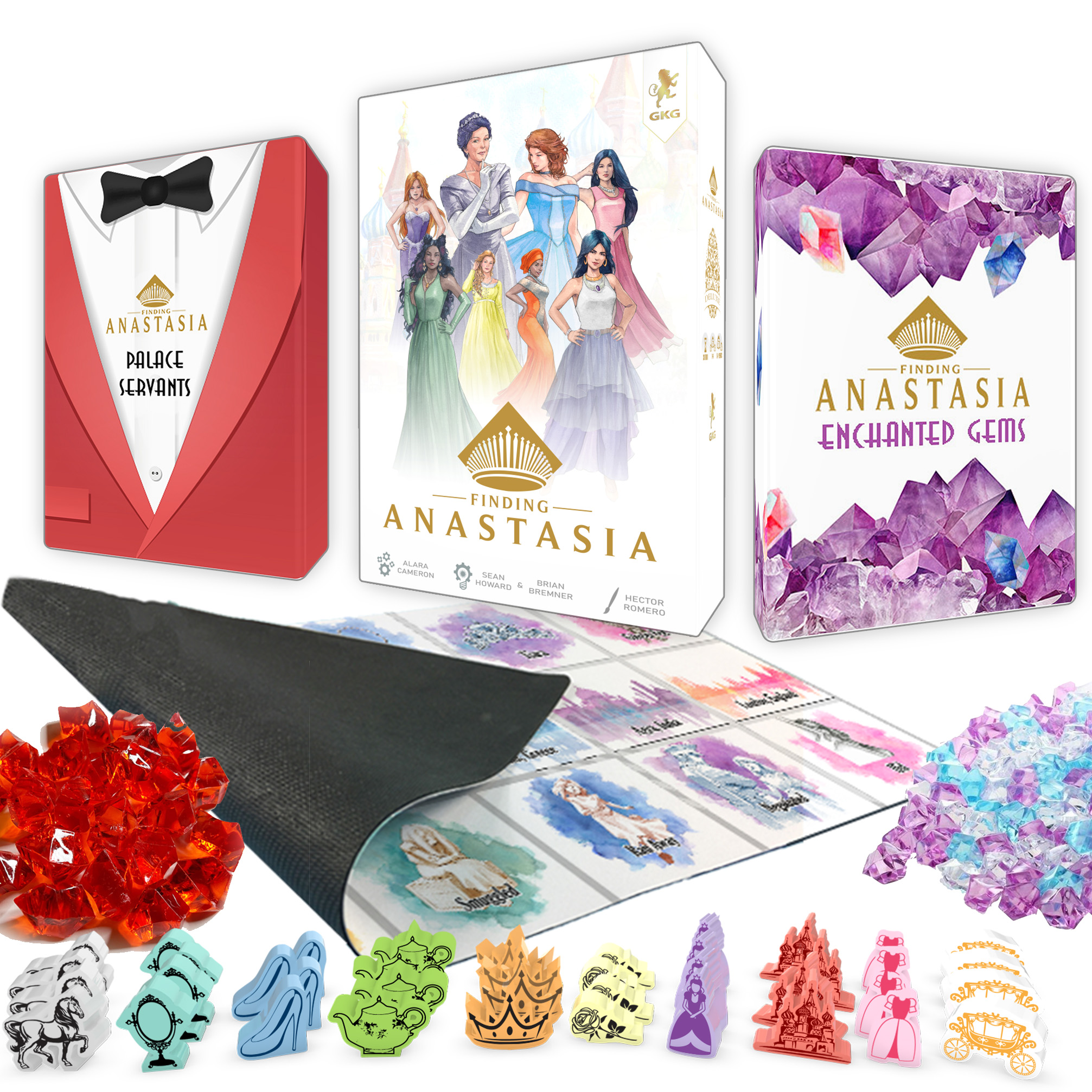 Finding Anastasia: Deluxe by Good Knight Games - All-In Finding Anastasia:  Deluxe (Neoprene Mat + 2x Expansions) - Gamefound