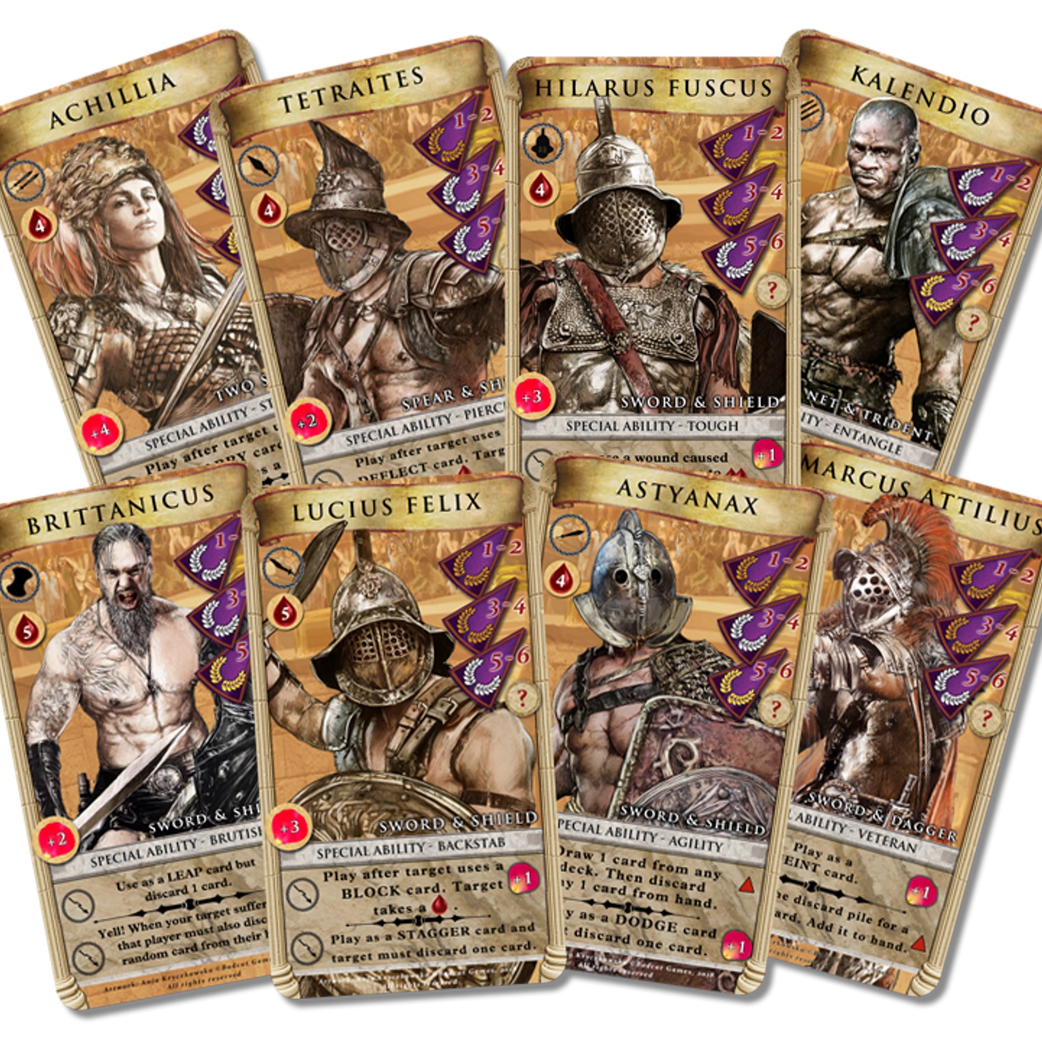 Gladiatores Blood for Roses Card Game brand new in shrink wrap. 