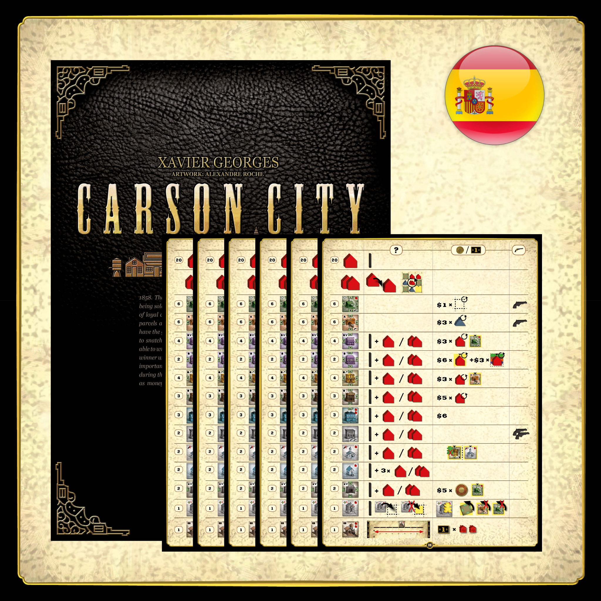 Xavier Georges Carson City Board Game online by Quined Games Big Box