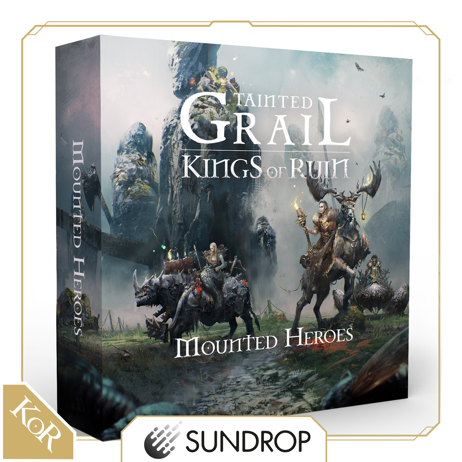 Tainted Grail: Kings of Ruin by Awaken Realms - Kings of Ruin Mounted Heroes  (Sundrop) - Gamefound