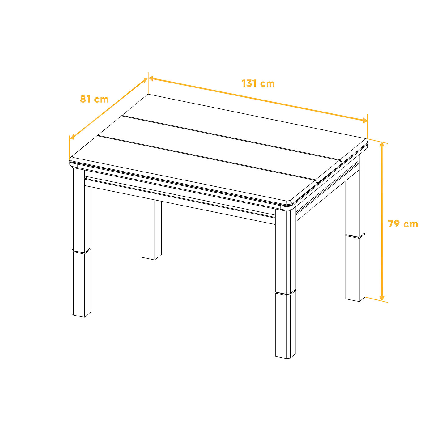 coffee table leg length