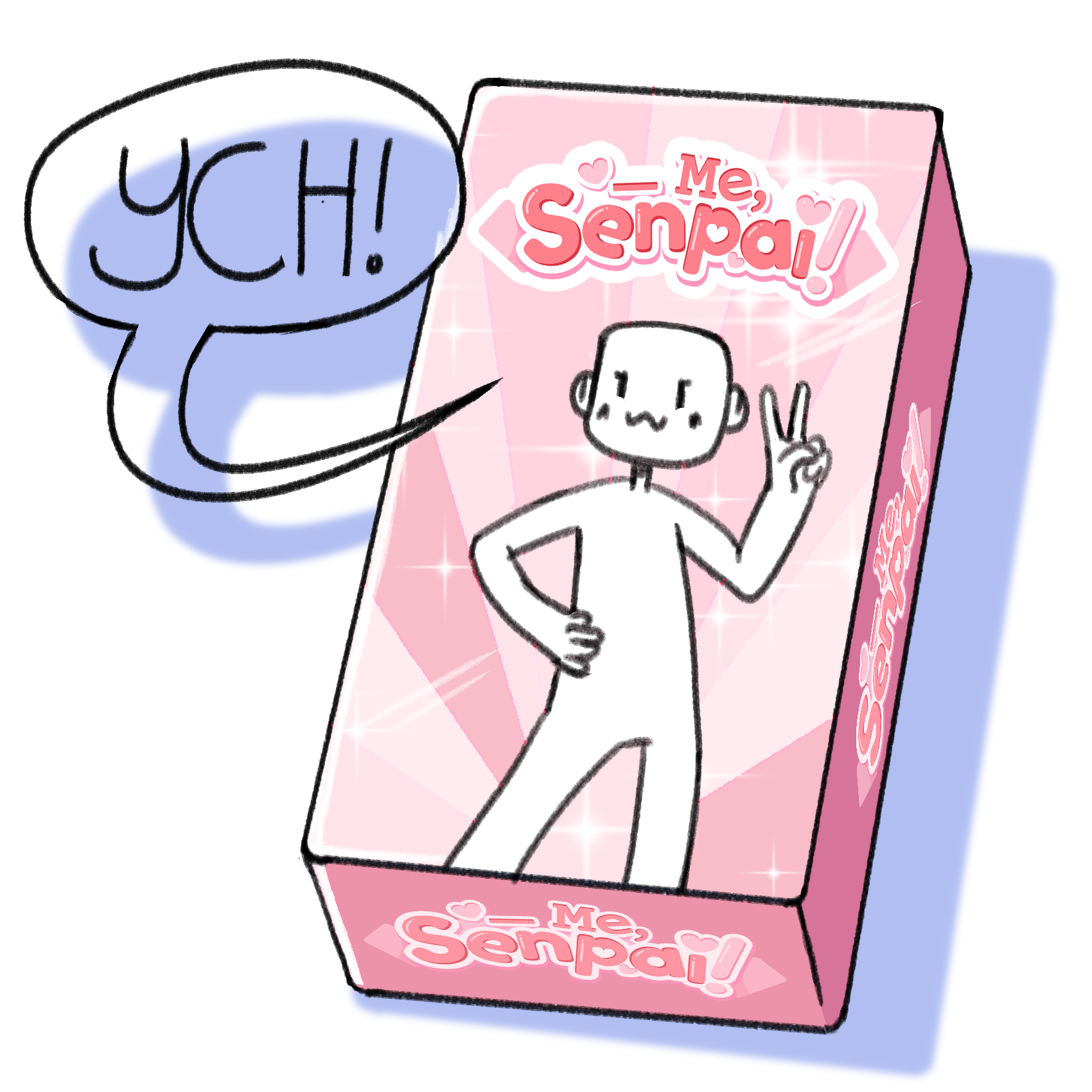 Blank Me, Senpai! by Cel Shaded Games Himedere Set Gamefound