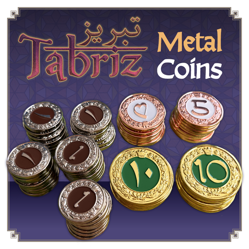 Tabriz by Crafty Games Tabriz Metal Coins Gamefound