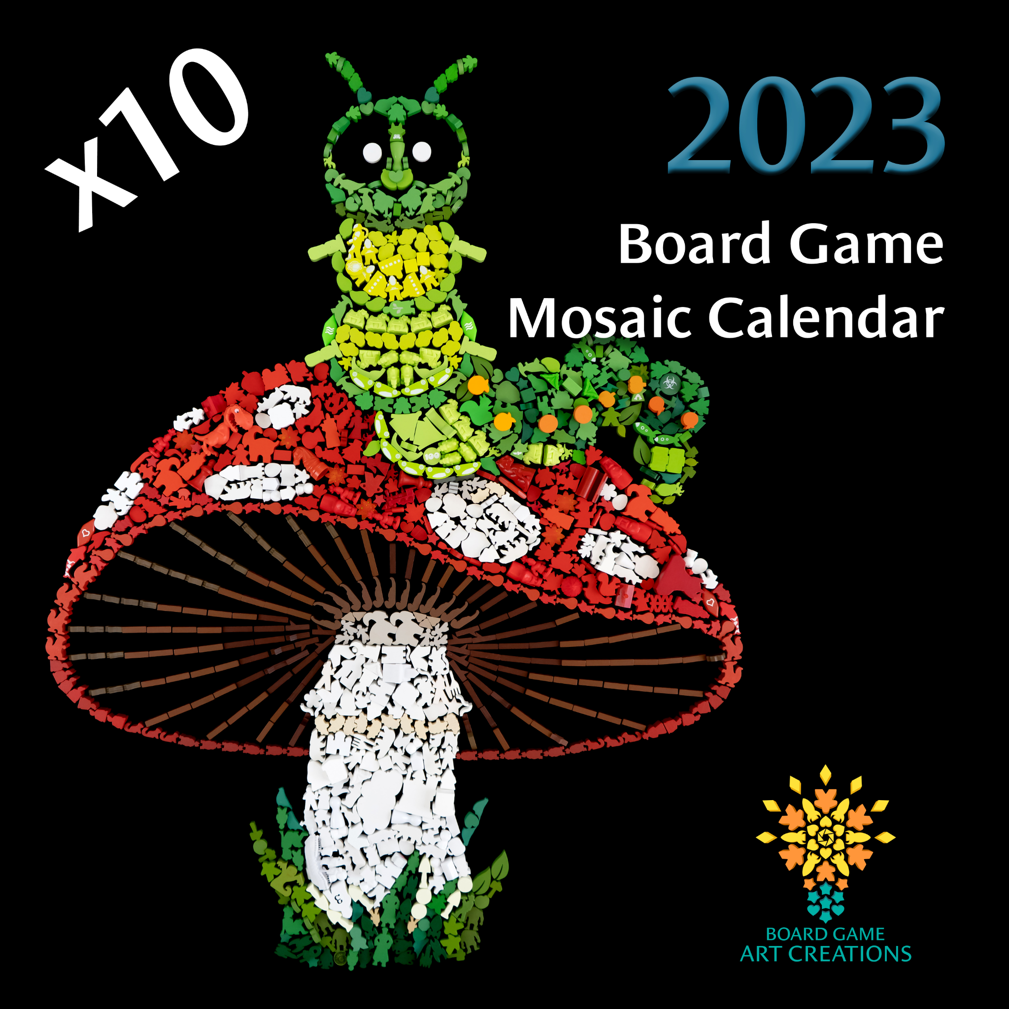 2023 Board Game Mosaic Calendar by Board Game Art Creations - Retailer ...