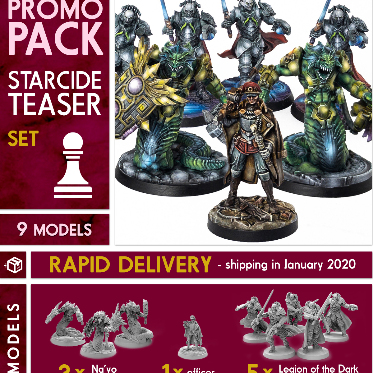 Great for conversions 10 models! Archon Studios Rampart Starcide Promo Pack