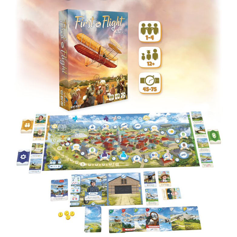 First in Flight: A Historical Aviation Board Game by Genius Games - First  in Flight Standard Edition - Gamefound