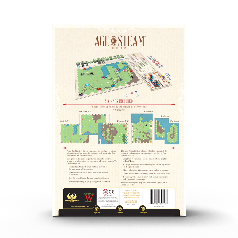 AGE OF STEAM DELUXE ED. – JOGO DE TABULEIRO