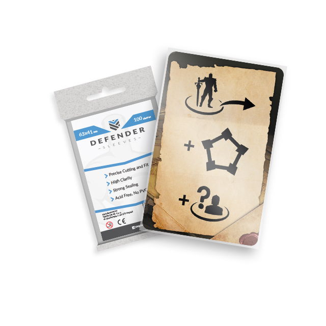 TITANS Board Game by Go On Board - Card Sleeves (small cards) - Gamefound