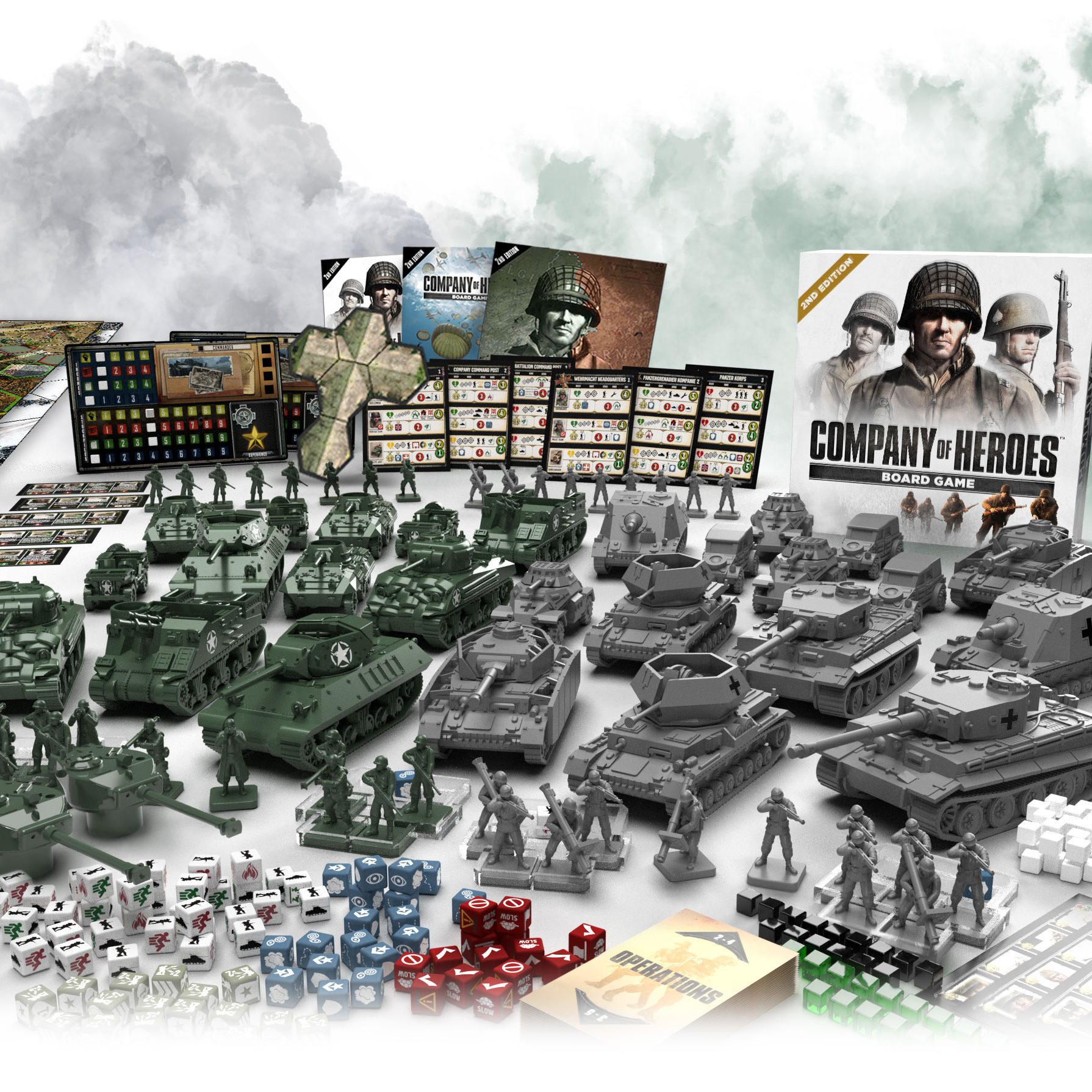 2nd Edition Company of Heroes Board Game by Bad Crow Games 2nd Edition Core set Gamefound