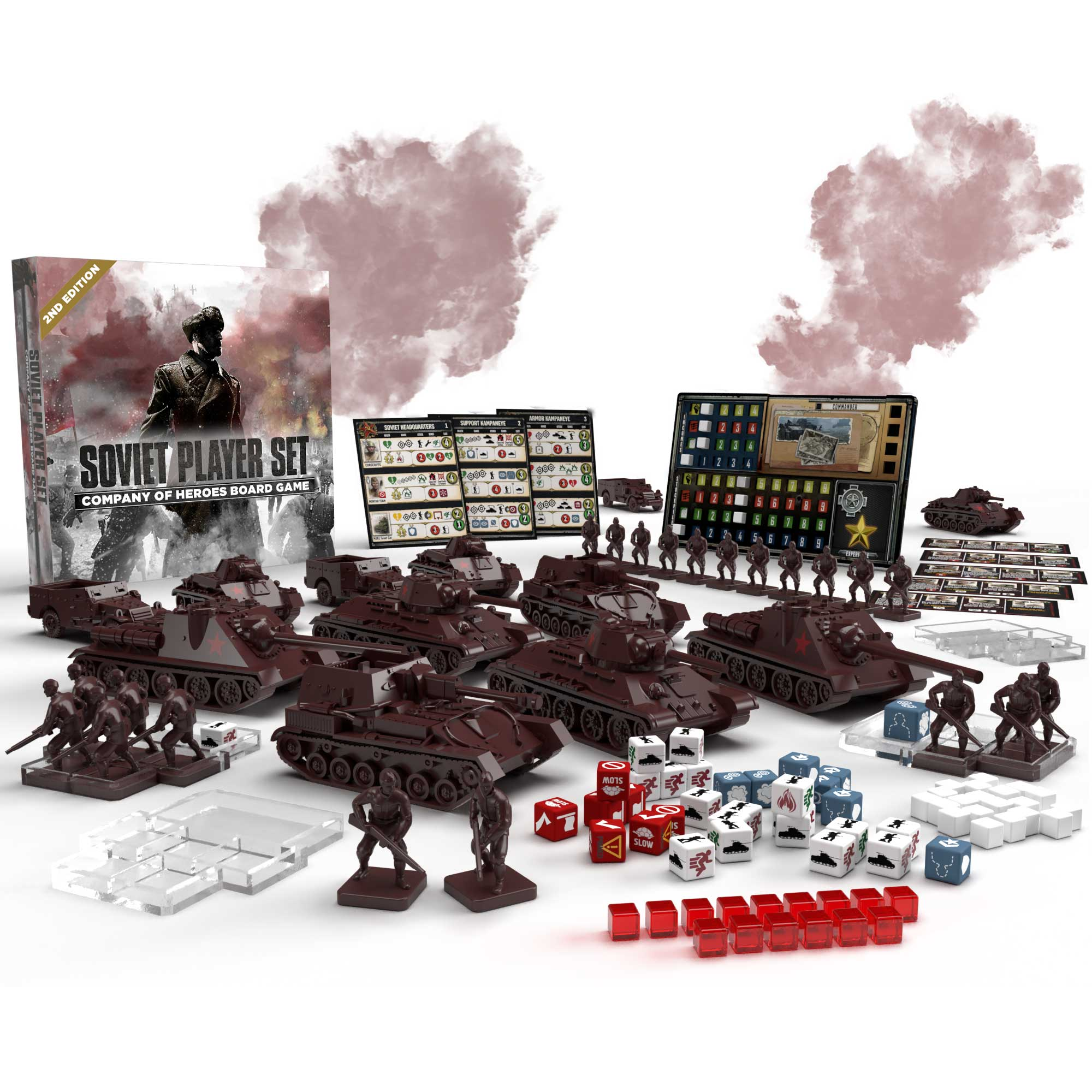 2nd Edition Company of Heroes Board Game by Bad Crow Games Soviet Faction Set Gamefound