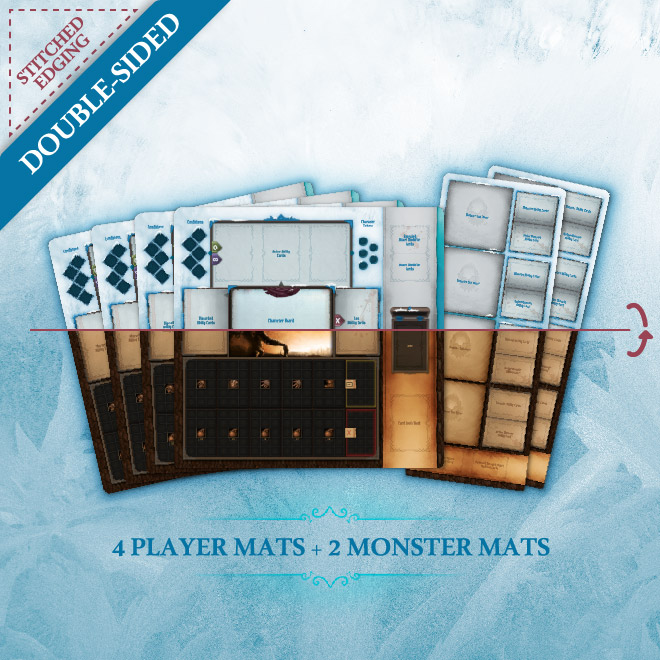 Custom Bags and Playmats for Board Games by Crafting Kingdoms DoubleSided Mercenary Quartet