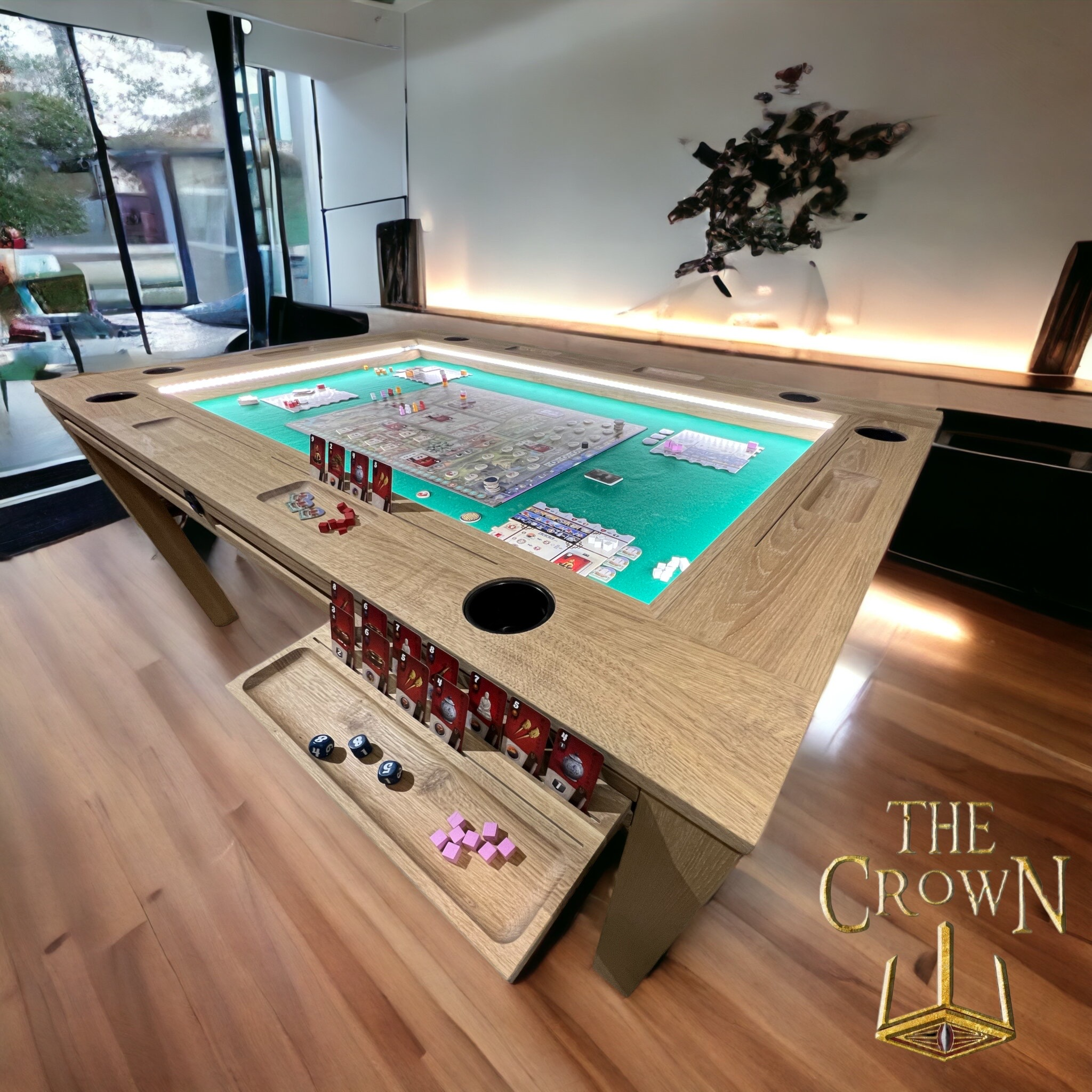 Tailormade Board Game Tables by The Crown Late Pledge Board game