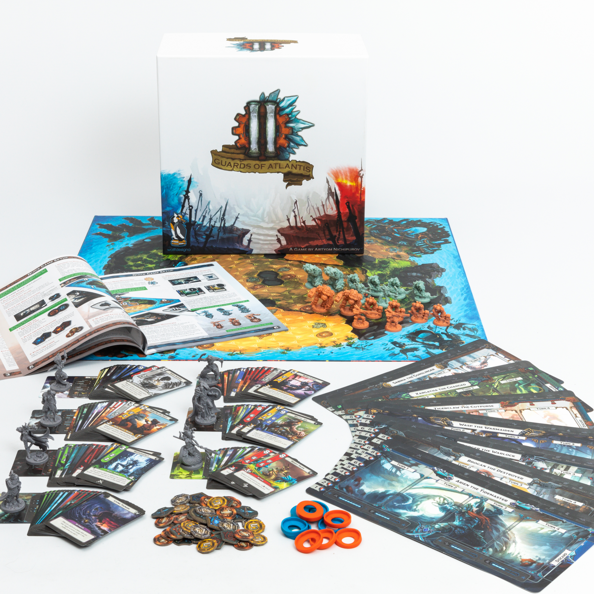 Guards of Atlantis II Tabletop MOBA by Wolffdesigna Guards of