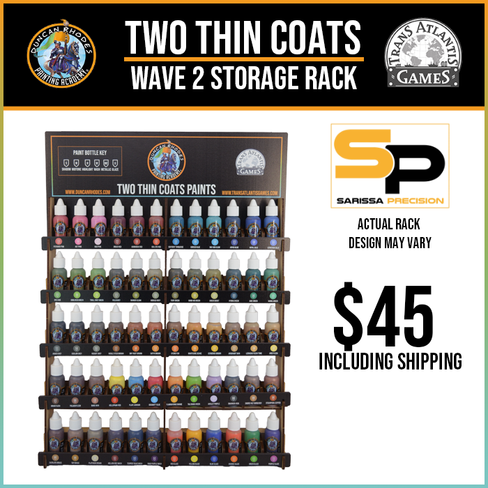 Two Thin Coats Wave 2 by Trans Atlantis Games - Wave 2 Paint Rack -  Gamefound