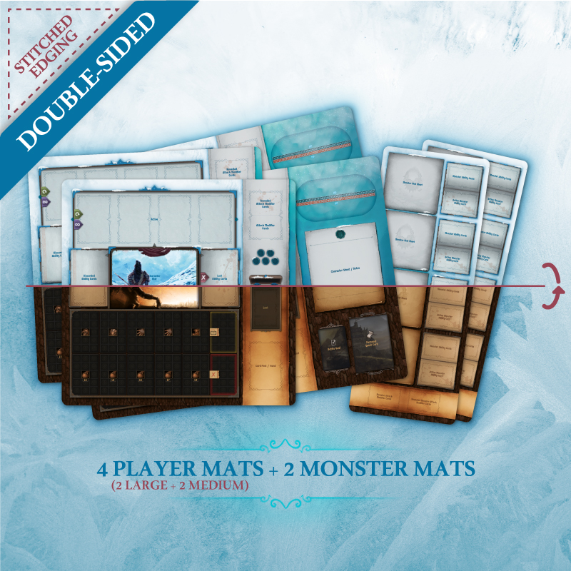 NonOfficial Frosthaven and Gloomhaven compatible playmats (Second