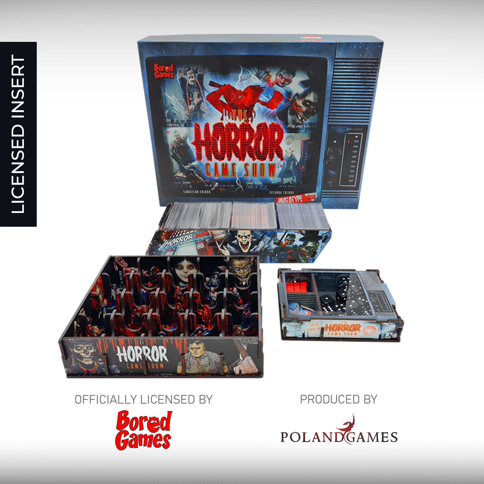 Colorful inserts with original artworks for popular games 2 by PolandGames  - Insert Horror Game Show Colorful - Gamefound