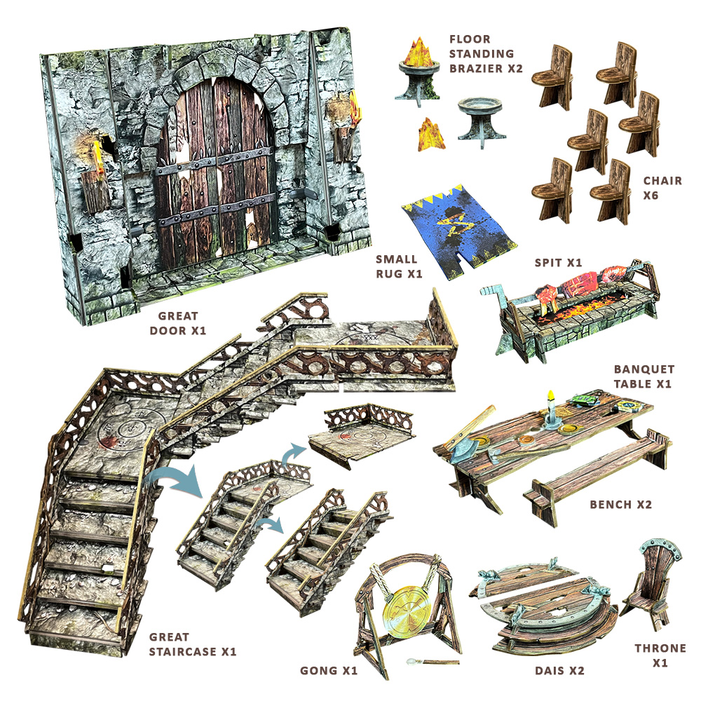 Maladum: Dungeons of Enveron by Battle Systems - Great Hall of