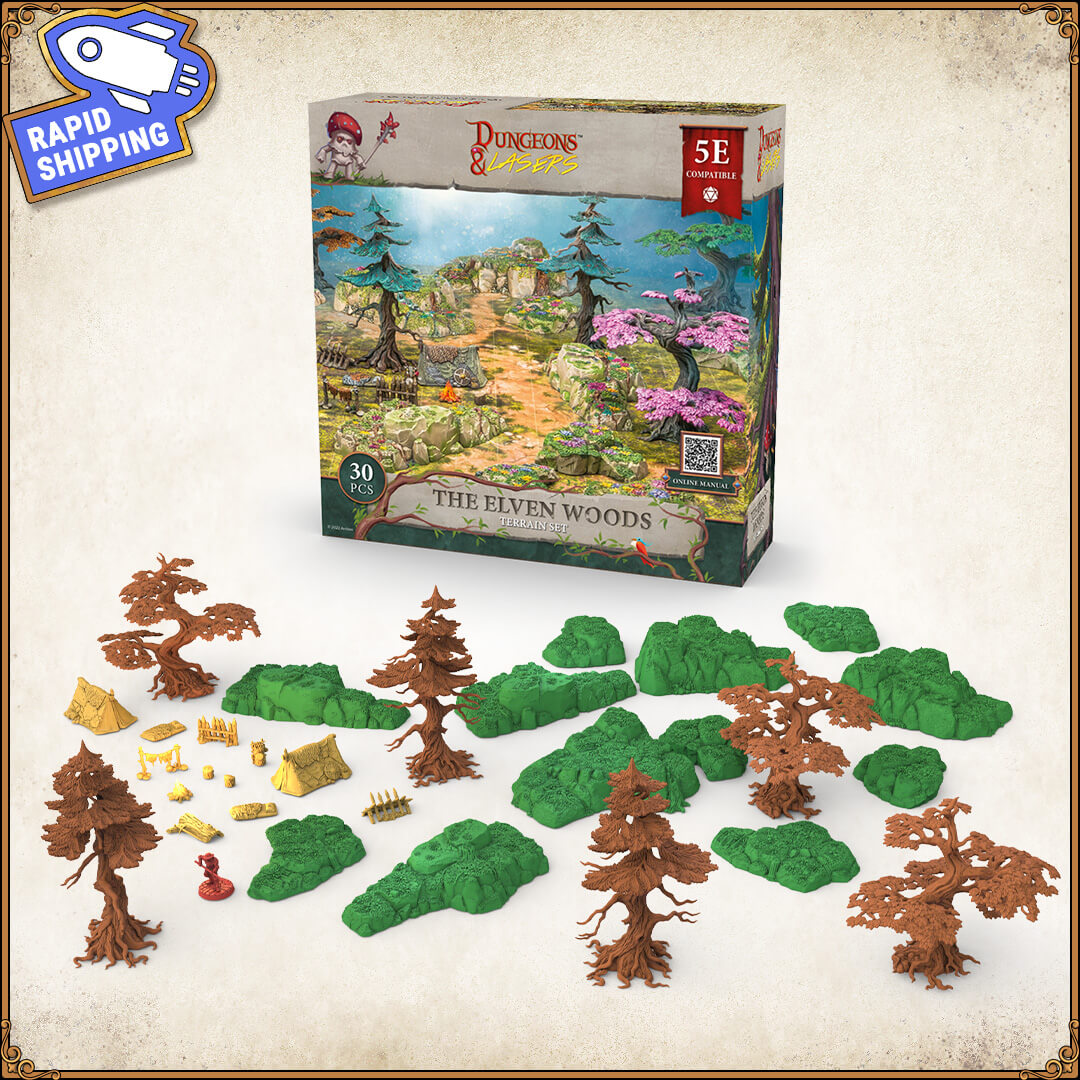 thumbnail image 2 of Dungeons & Lasers: Deuslair Core Set – 99+ Unpainted Miniatures For D&D 5E Tabletop RPG Games 2 of 11