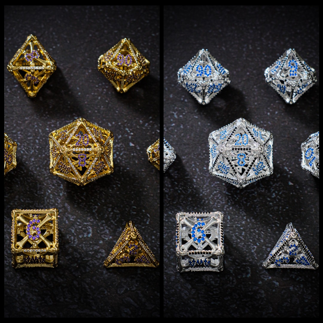 Curse and Wishes Diamonds, Dice, Shiny Math Rocks by KakapopoTCG