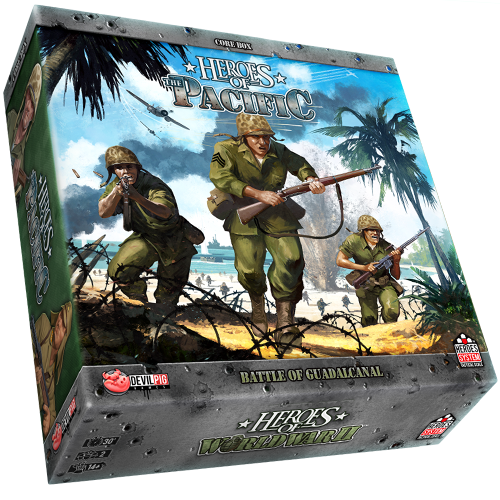 Heroes of the Pacific: Battle of Guadalcanal by Devil Pig Games Team - Core  Box: Heroes of the Pacific - Gamefound