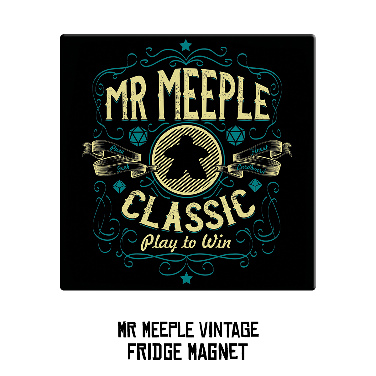 Blue Board Game Meeple - Meeple - Magnet