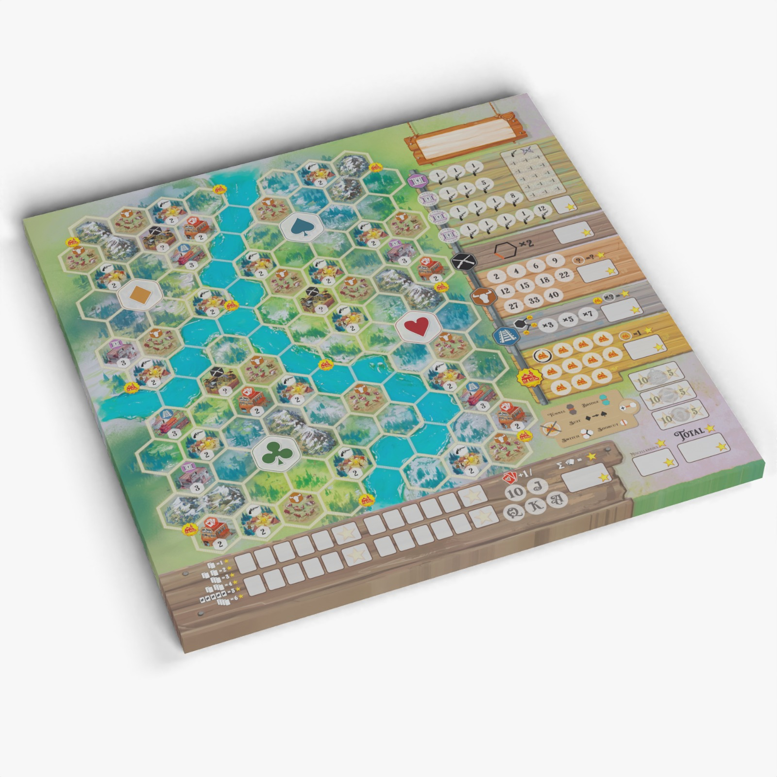 Pioneer Rails - A network building 'Flip & Write' by Dranda Games