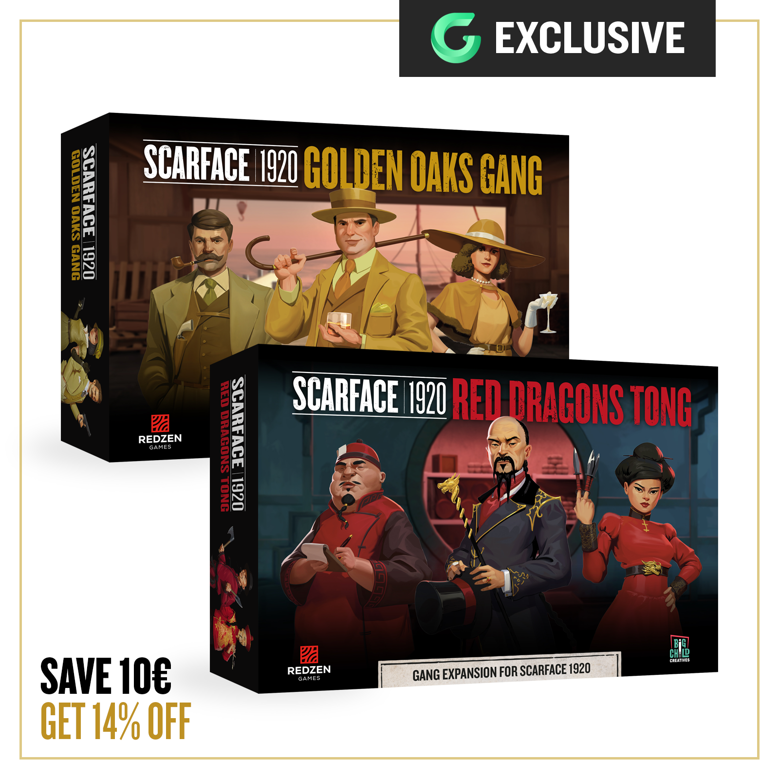 Scarface 1920 Bloody Business by Redzen Games Red Dragons & Golden