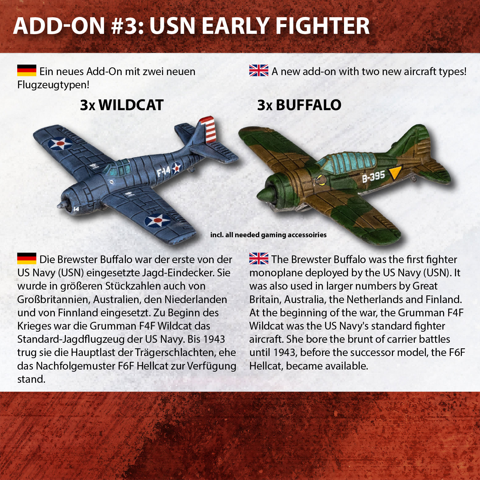 AIR RAID 36/46 - a WWII Aircraft Miniatures Game by Babek Amelizadeh - #03  - USN Early Fighter Blister - Gamefound