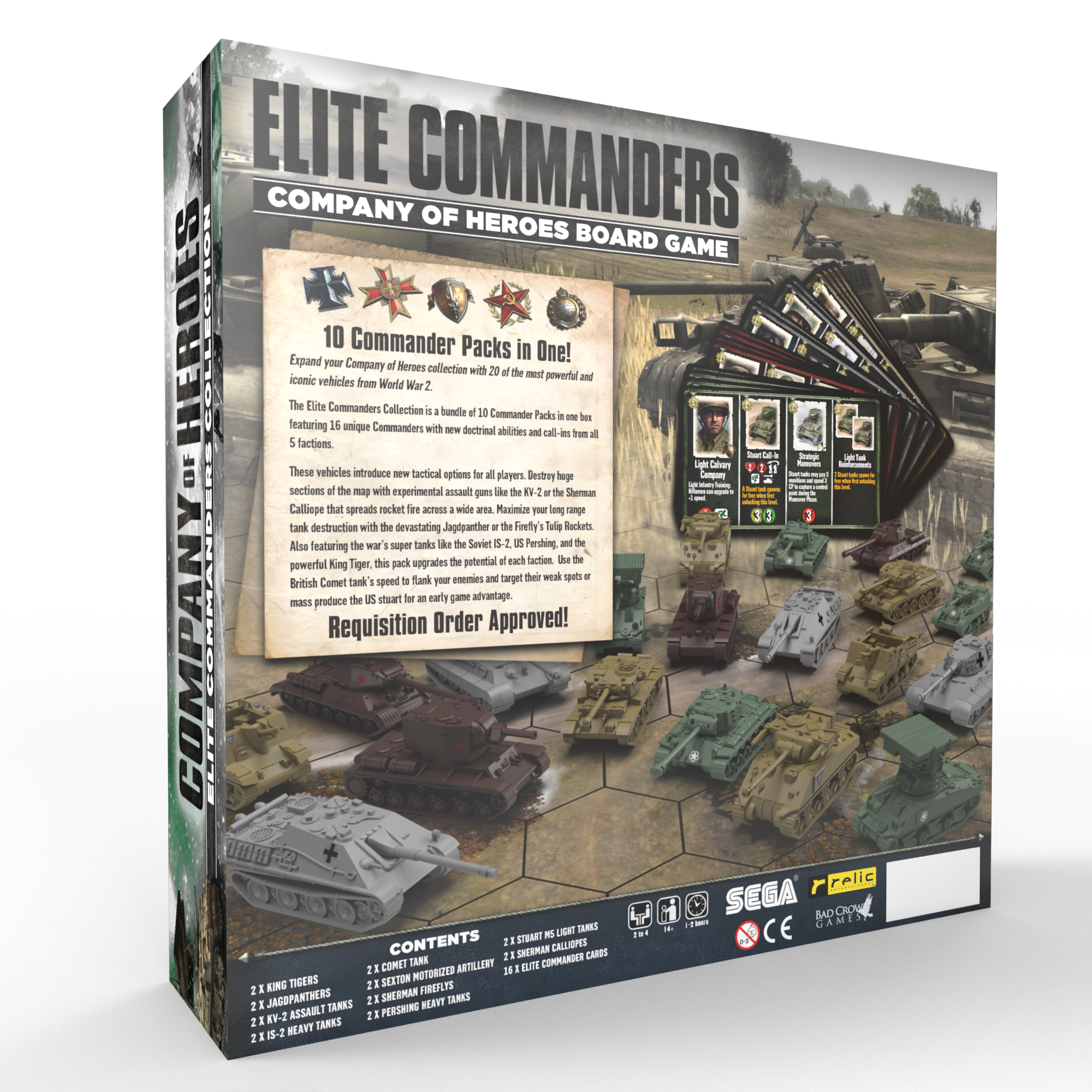 Company of Heroes Board Game by Bad Crow Games Collector's Bundle