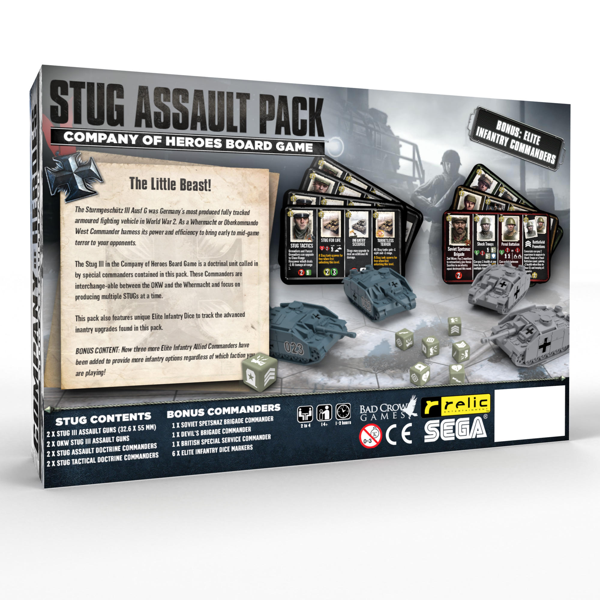 Company of Heroes Board Game by Bad Crow Games - Stug Assault Pack