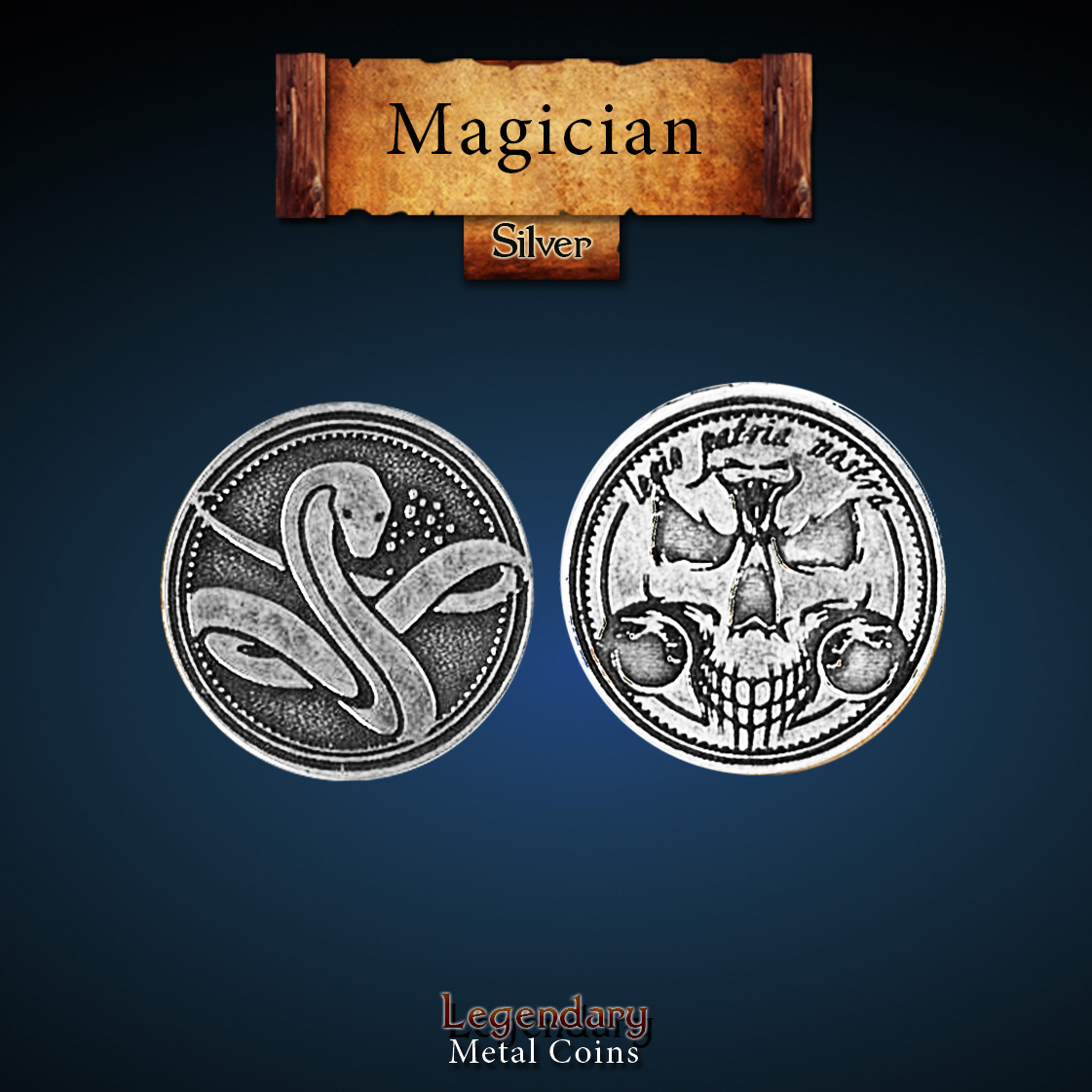 Legendary Silver Legendary Metal Coins Season 5 by Drawlab - Magician Silver Coin ...