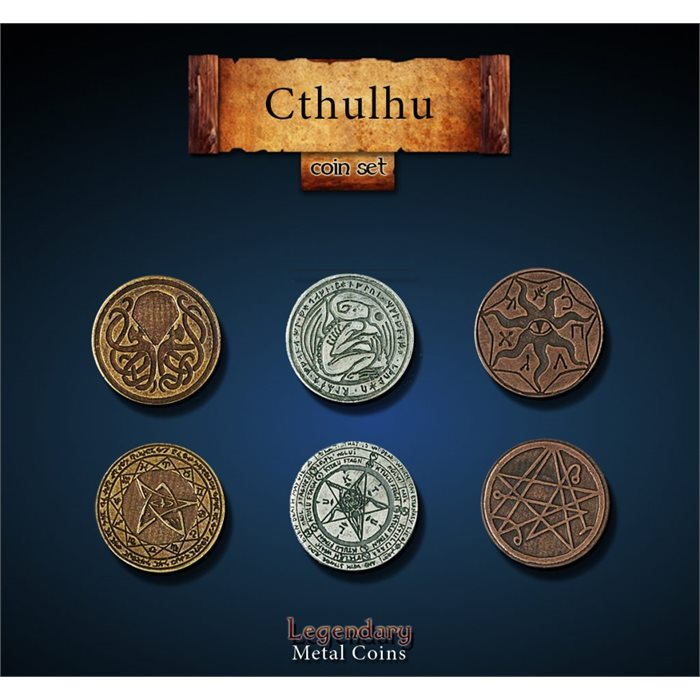 Legendary Metal Coins Season 5 by Drawlab Cthulhu Coin Set