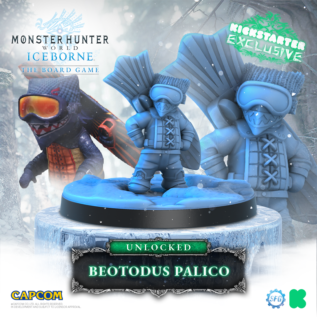 Monster Hunter World Iceborne: The Board Game by Steamforged Games -  Palicoes & Poogie Box (Exclusive Unlocks) - Gamefound