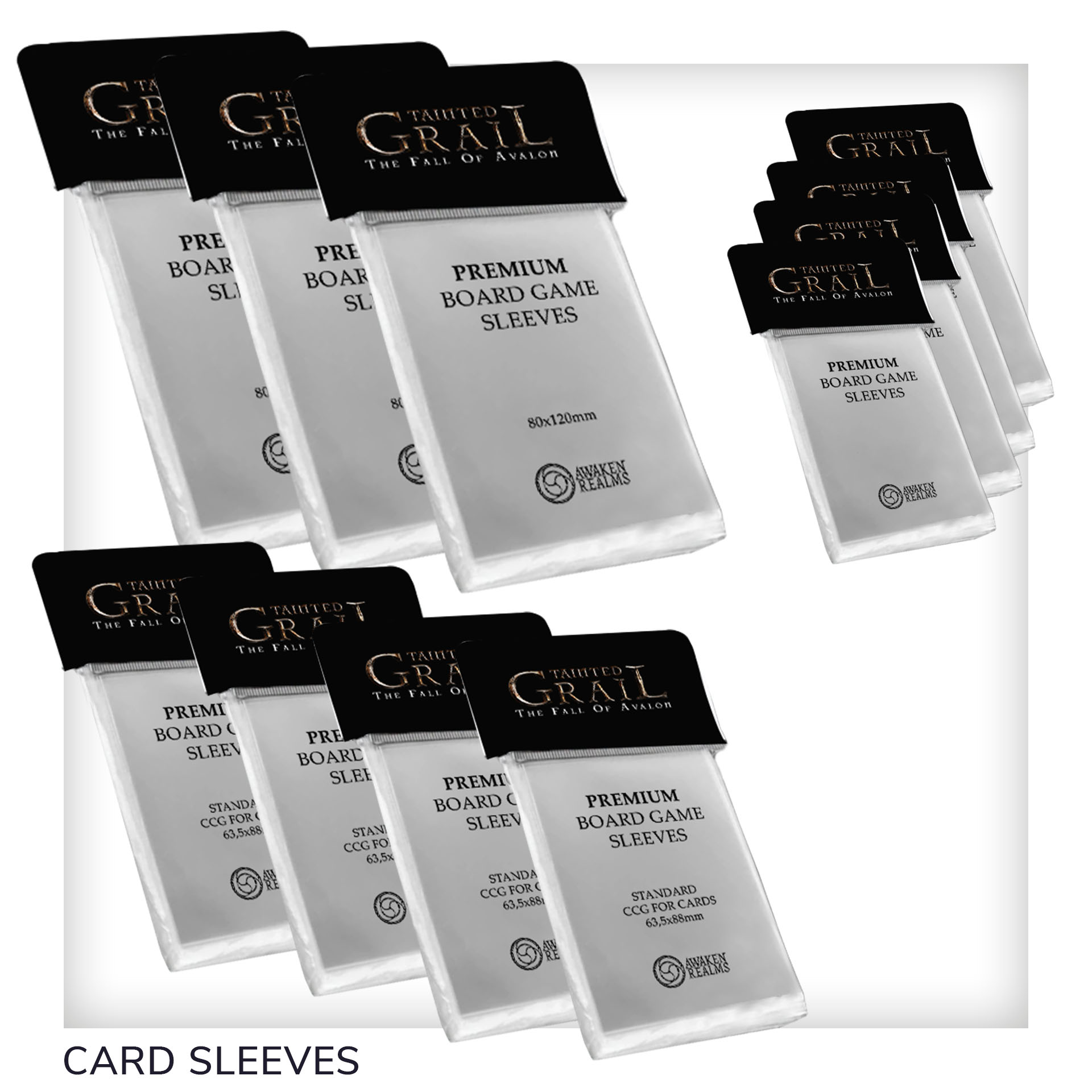 Tainted Grail by Awaken Realms - Card Sleeves (Core box + Stretch goals) -  Gamefound