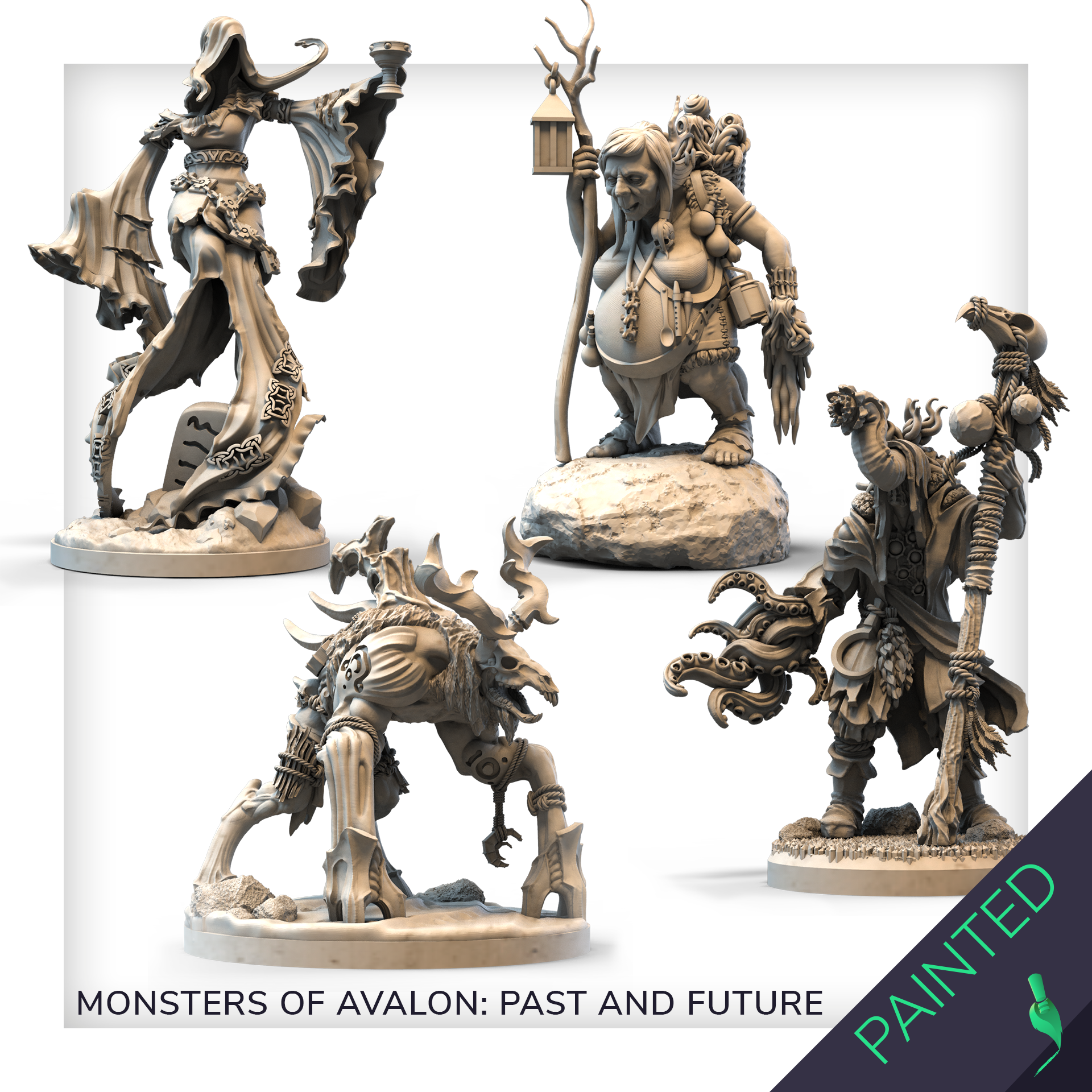 Tainted Grail by Awaken Realms - Painted Monsters of Avalon: Past and ...