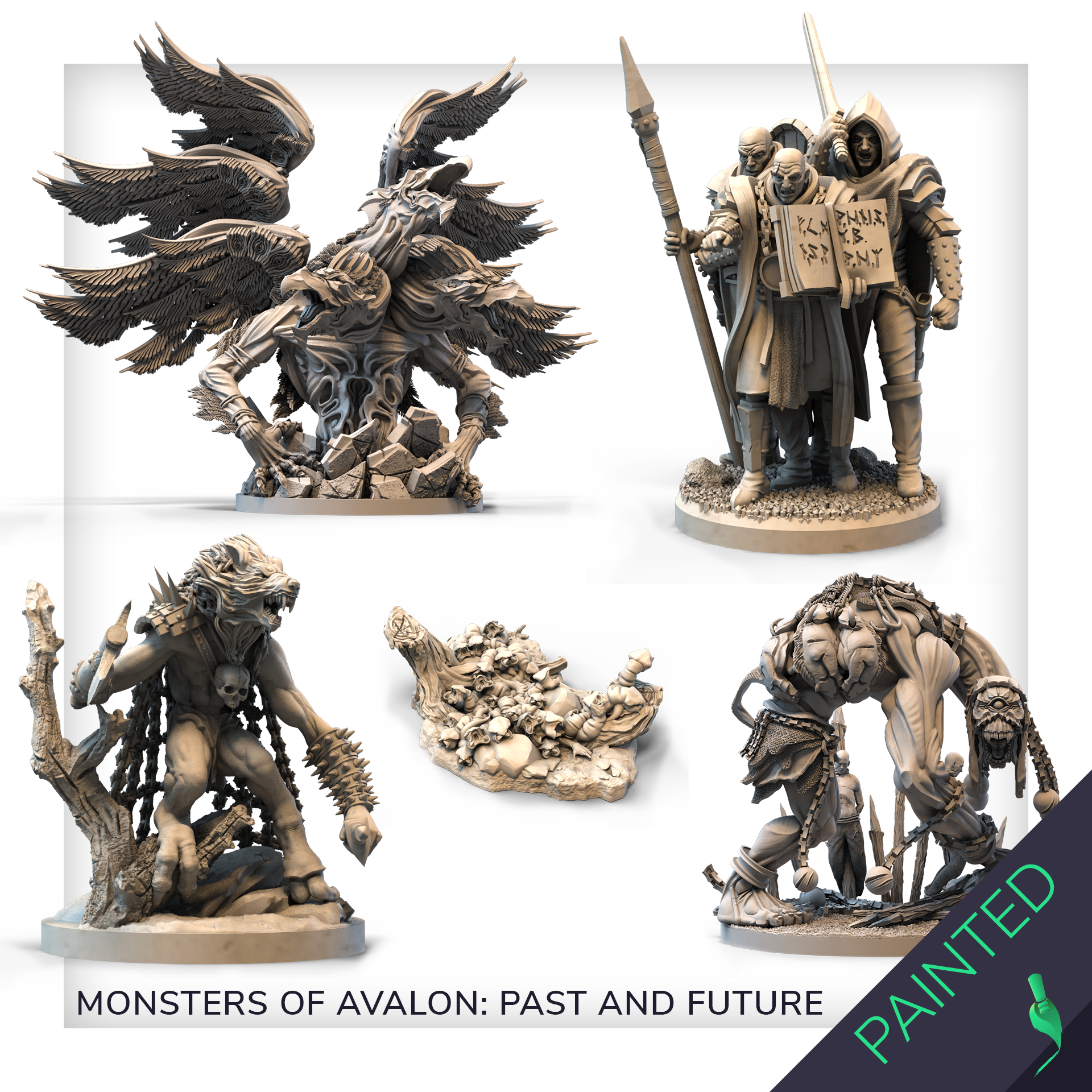 Tainted Grail by Awaken Realms - Painted Monsters of Avalon: Past