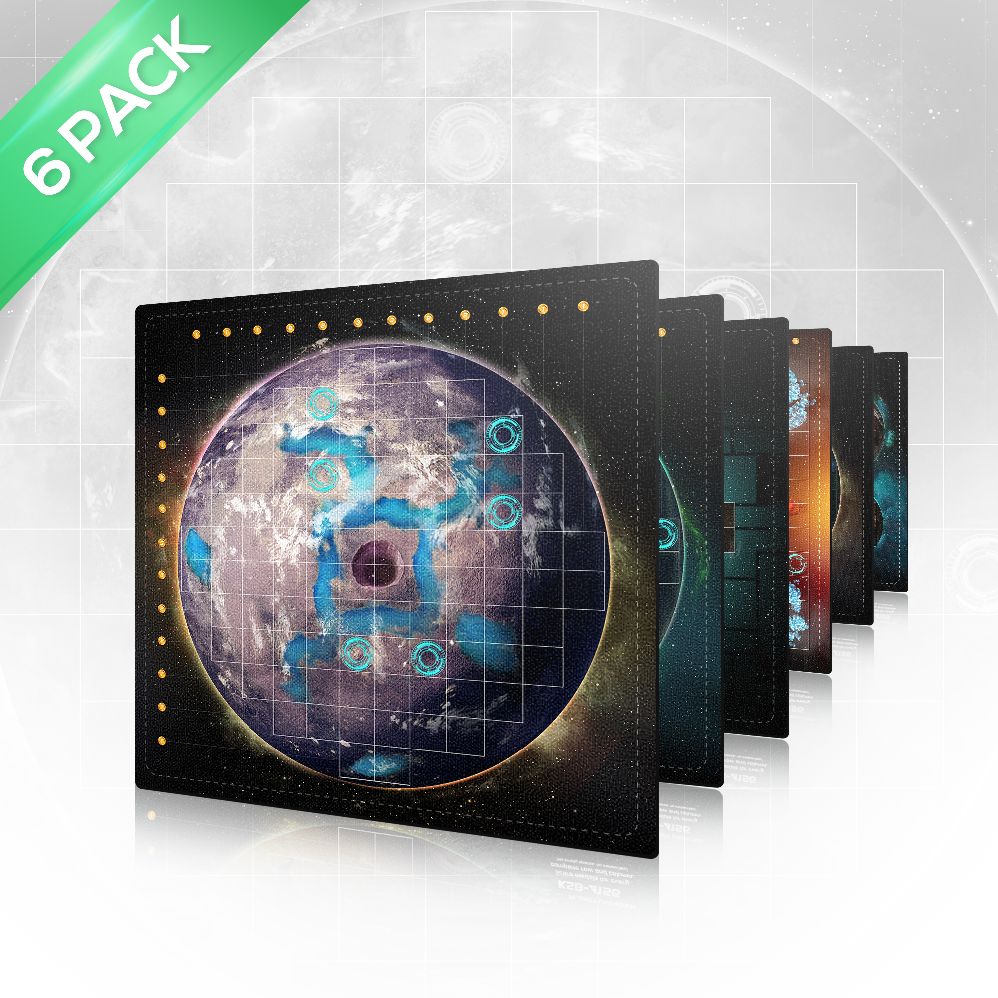 Planet Unknown by Adams Apple Games - (UK HUB ONLY) Planet Unknown -  Neoprene Mats (All 12 planets) - Gamefound