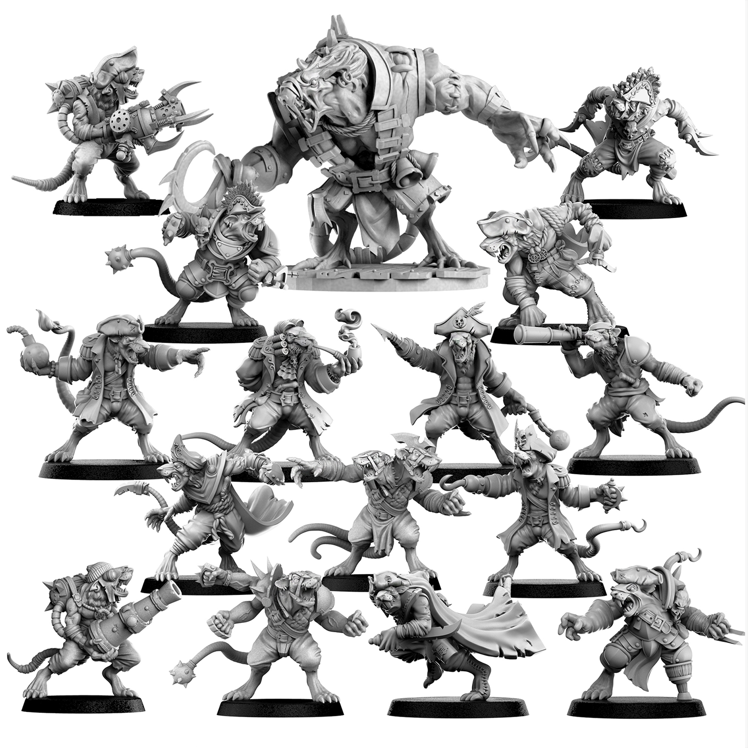 Figurine "Assassins" Homme Rat Star Players - Fantasy Football - Neuf - Fabriqué En France