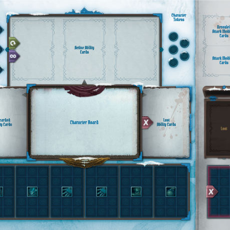 NonOfficial Frosthaven and Gloomhaven compatible playmat. by Crafting