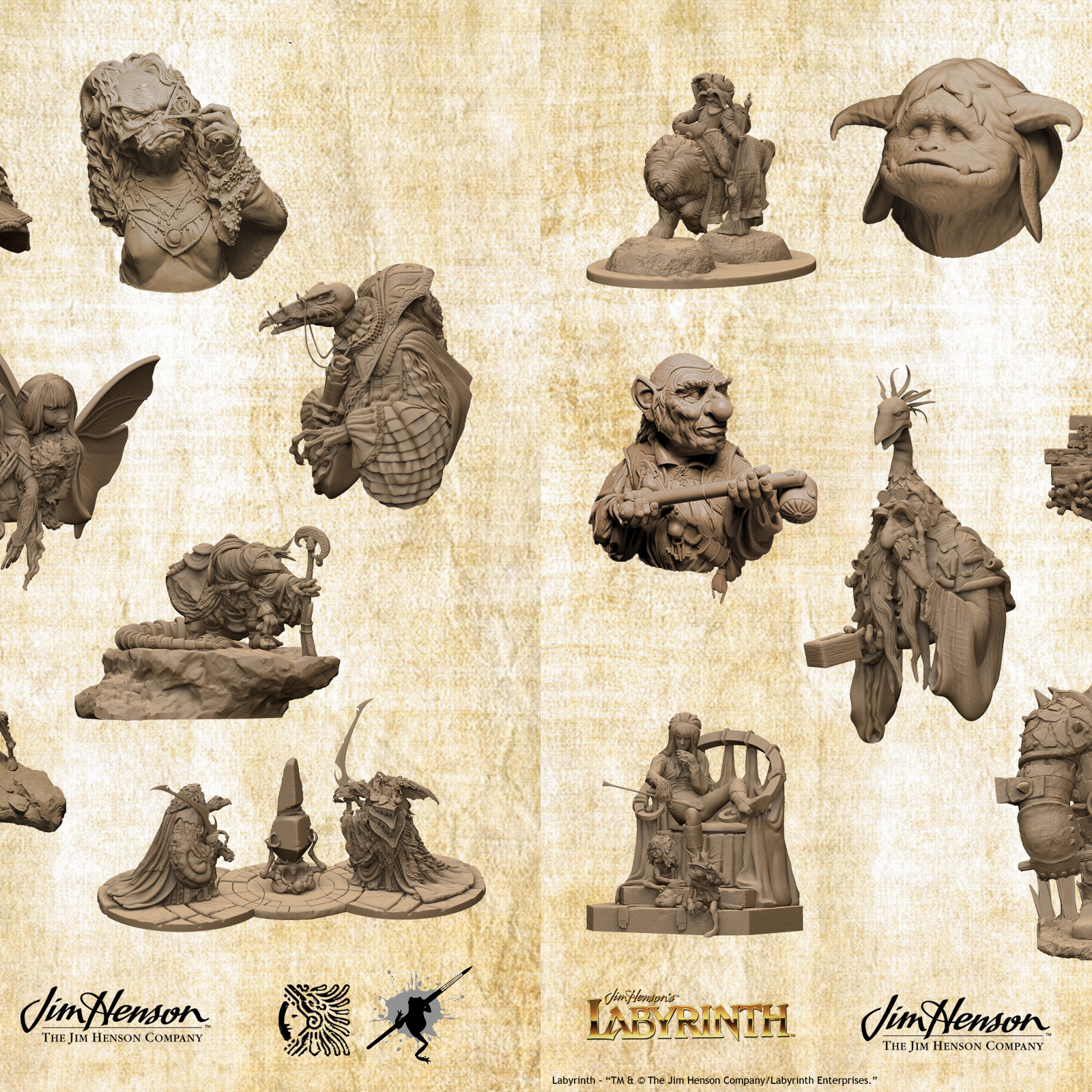 Jim Henson's Labyrinth & The Dark Crystal Collectible Models