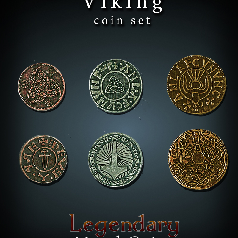 Legendary Metal Coins Season 4 by Drawlab - Viking Coin Set - Gamefound